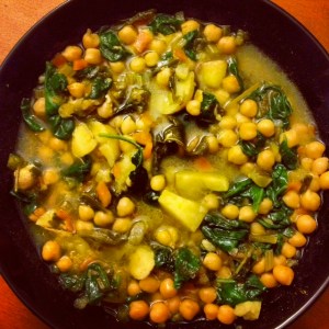 Garbanzo and Spinach Soup
